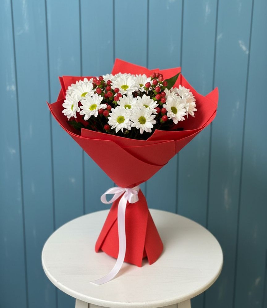 Букет цветов из: Хризантемы в Чистополе