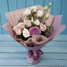 Букет цветов из:  Розы и Лизиантусы в Чистополе