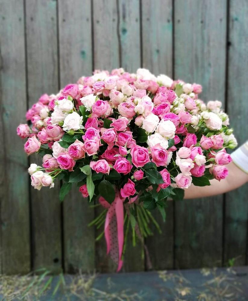 Букет Розовые кустовые розы Натали и Лав Лидия в Чистополе