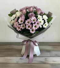 Букет цветов из:  Хризантемы и Розы в Чистополе