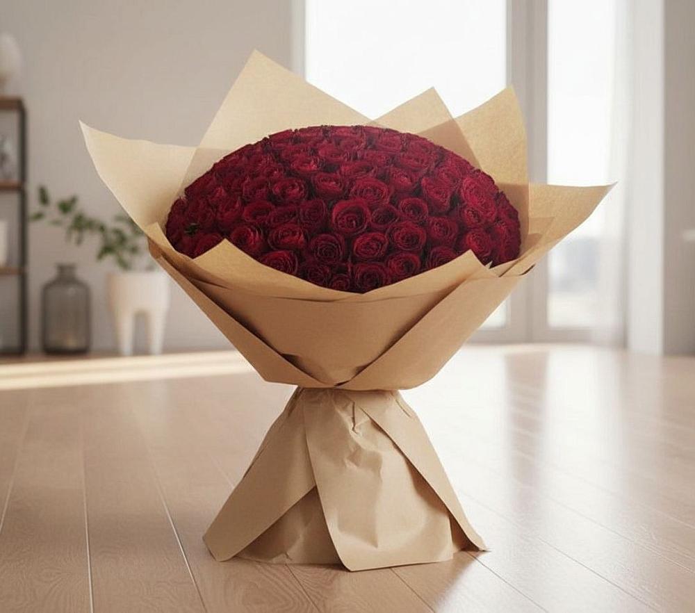 Букет 101 Красная роза в Чистополе